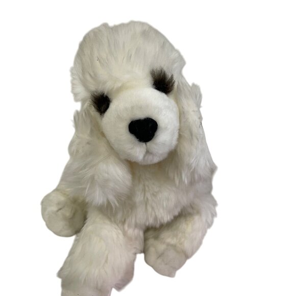 Vintage Dakin Applause White Poodle Plush Stuffed Animal Toy 8" Soft Fluffy Coll - Picture 13 of 16